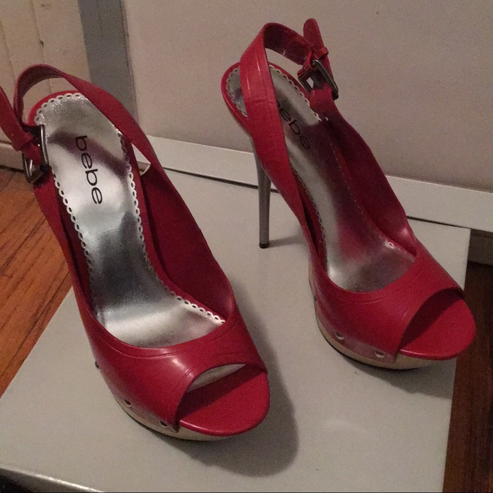 Bebe heels... RED HOT!